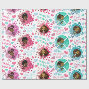 Presente Papel de Wrapap de Aniversário para Meninas Africa