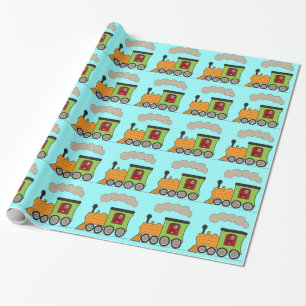 Presente Papel de Wrapper de Choo Choo Choo do Comboio a Va