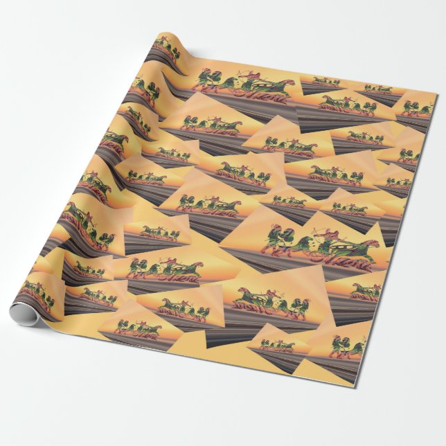 Presente Papel de Wraptor Assírio (Desenrolado)