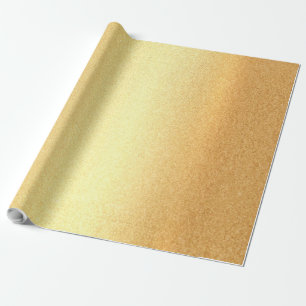 Presente Papel Dourado de empacotamento brilhante de fornec