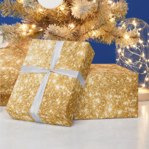 Presente Papel Dourado de empacotamento por brilho