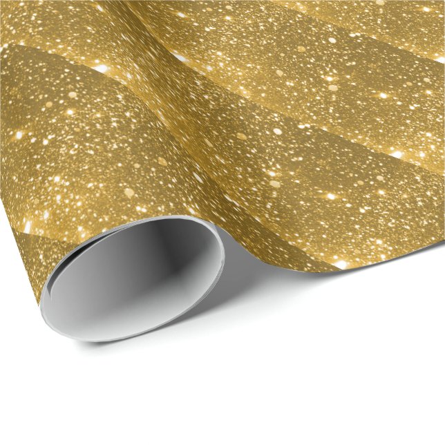 Presente Papel Dourado de empacotamento Sparkle (Ponta do rolo)