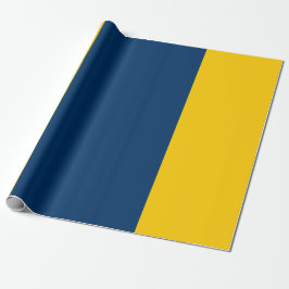 Presente Papel Dourado e Azul de Enrolamento Appalachian