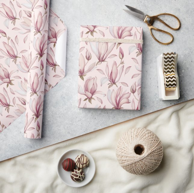 Presente Papel Elegante de Moldagem de Magnolia (Artesanato)