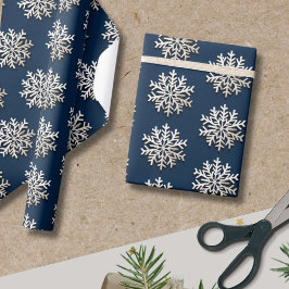 Presente Papel Elegante de Molho de Neve