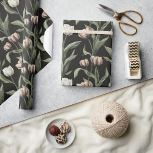 Presente Papel Elegante de Wrapap de Tulipas de Elegante