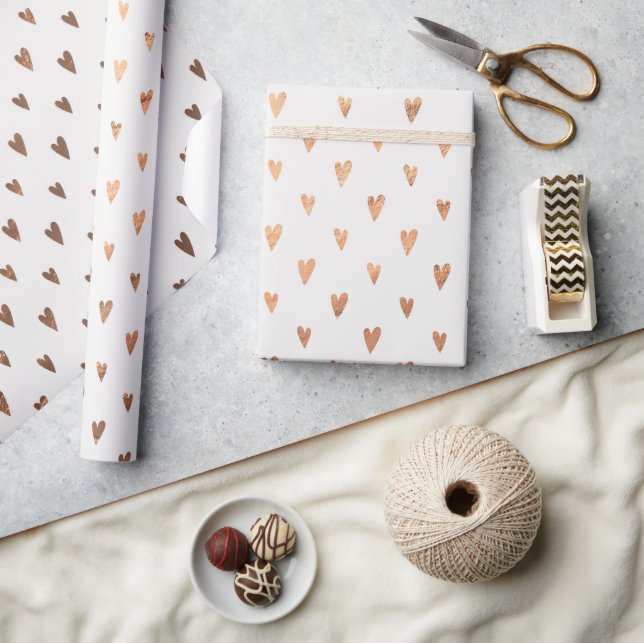 Presente Papel Elegante Dourado para enrolamento de Dias de (Artesanato)