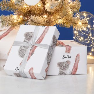 Presente Papel embrulhado de coala