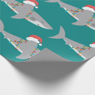 Presente Papel Envolvente de Natal de Tubarão