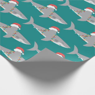 Presente Papel Envolvente de Natal de Tubarão