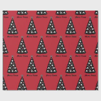 Presente Papel Escuro de Encapsulamento de Árvore do Xmas