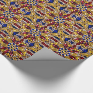 Presente Papel especial de embrulho com cores colombianas