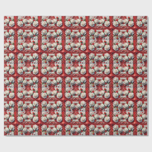 Presente Papel especial de embrulho com Rosas em inglês