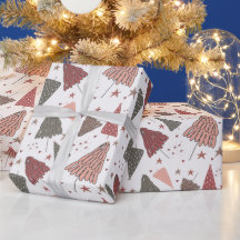 Papel Festivo de enrolamento de Férias de Árvore N