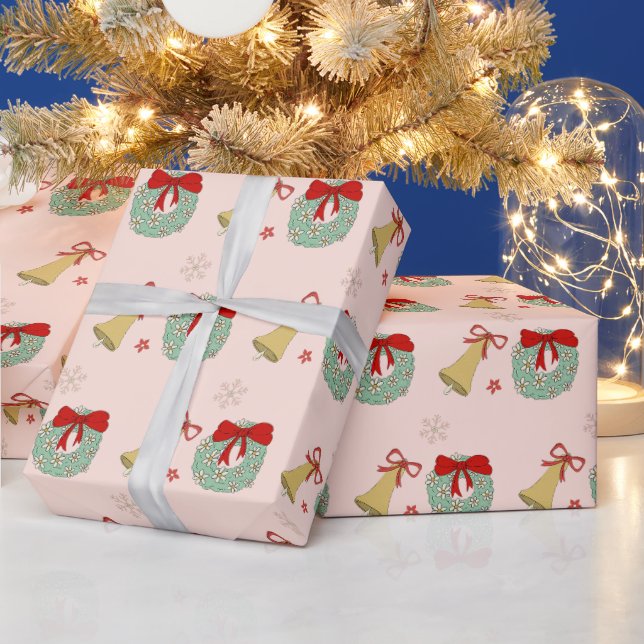 Presente Papel Festivo Rosa De Embalagem De Natal (Feriados)