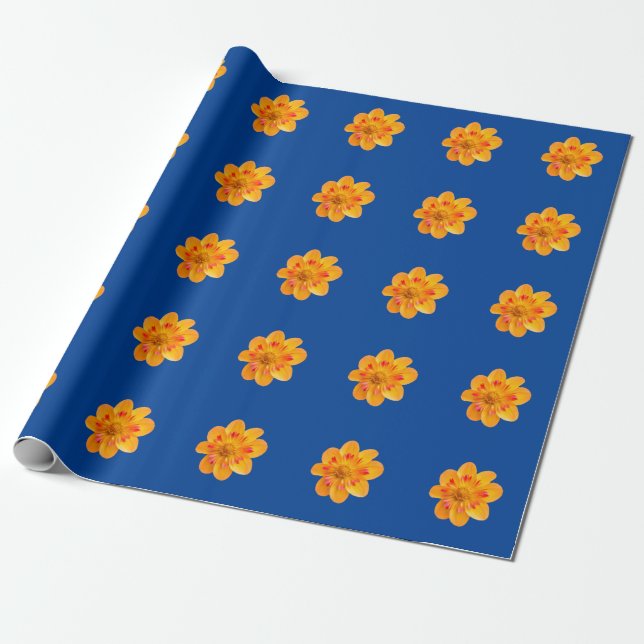 Presente Papel Flor de Embrulho (Desenrolado)