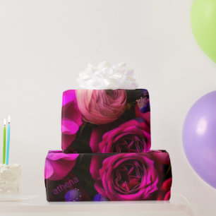 Presente Papel Floral de Enrolamento