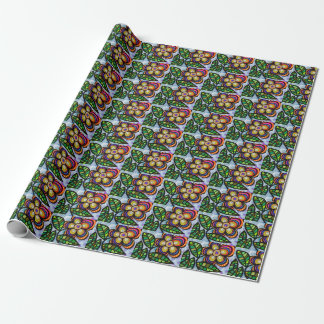 Presente Papel Floral de Enrolamento