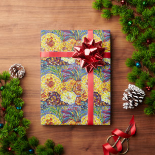Presente Papel Floral de Enrolamento