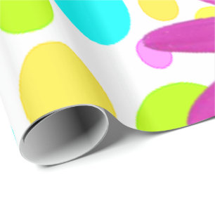 Presente Papel Floral de Enrolamento brilhante