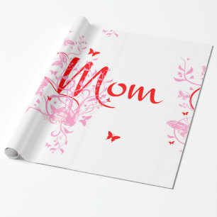Presente Papel Floral de Moldagem da Mãe
