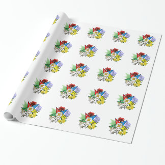 Presente Papel Floral de Moldagem de Estrelas Orientais