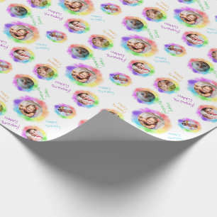 Presente Papel fotográfico colorido de aniversário da HAMbW