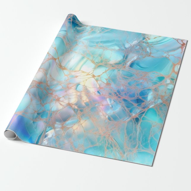 Presente Papel Iridescente de Enrolamento (Desenrolado)