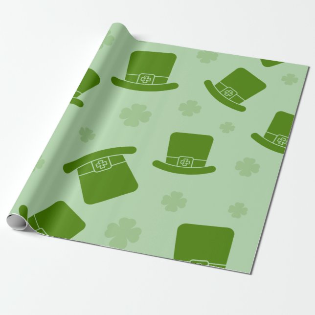 Presente Papel Irlandês de Envolvimento de Charme (Desenrolado)