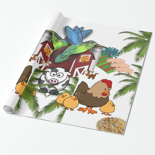 Presente Papel Luminoso, Fábrica De Gatos De Vaca (Desenrolado)