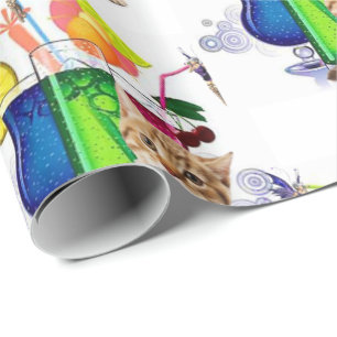 Presente Papel Luminoso Para Enrolamentos De Bebidas Láteas