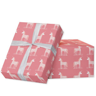 Presente Papel Mágico de Moldagem Cor-de-Rosa Unicorn