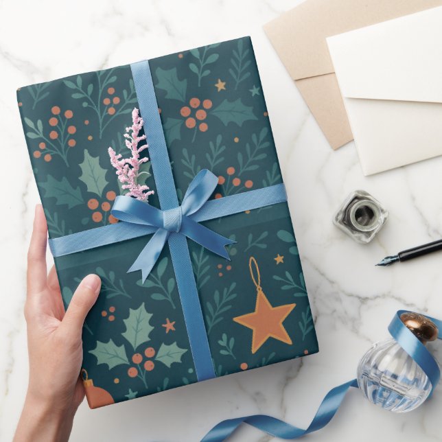 Presente Papel Moderno de Embalagem de Natal - Tendy 2026 (Presentear)