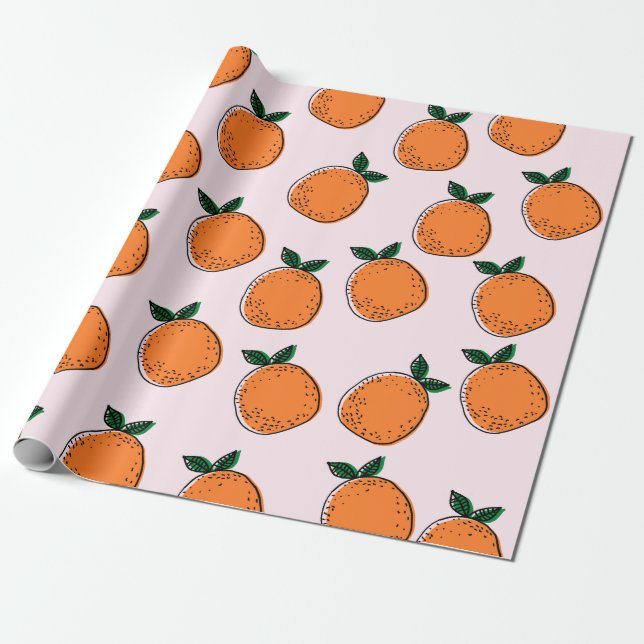 Presente Papel para enrolamento de laranjas em forma de cut (Desenrolado)
