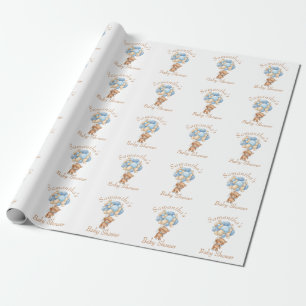 Presente Papel para enrolar bebê do balão do urso de pelúci