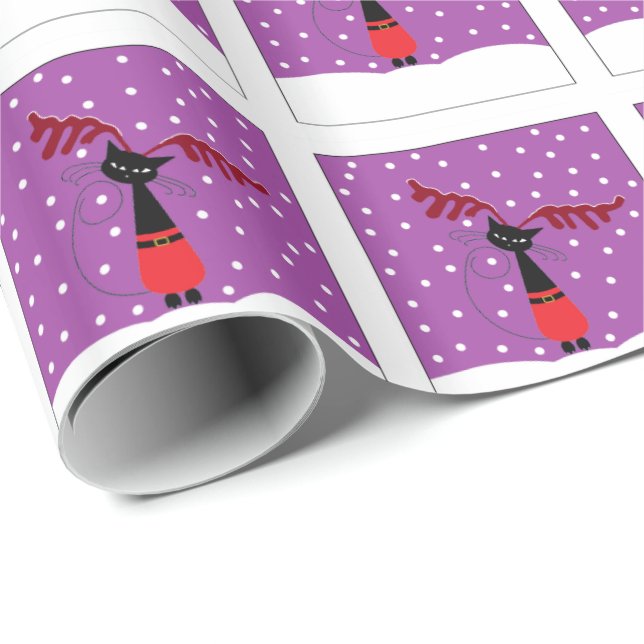 Presente Papel para moldagem de natal de renas (Ponta do rolo)