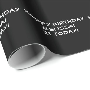 Presente Papel personalizado de empacotamento - Adicione su