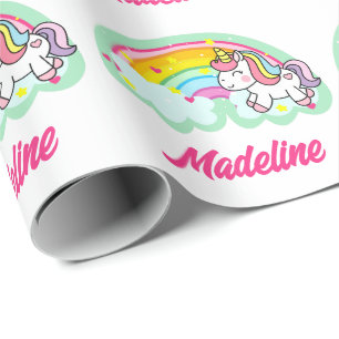 Presente Papel personalizado de empacotamento do Rainbow Un