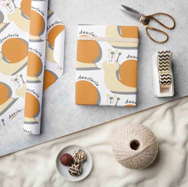 Presente Papel personalizado de enrolamento de cartoon de c (Artesanato)