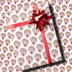 Presente Papel personalizado de enrolamento de rosto Pres