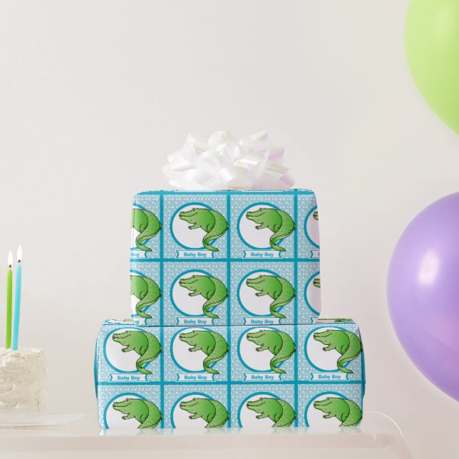 Presente Papel personalizado de enrolamento do Baby Boy (Presentes para festas)