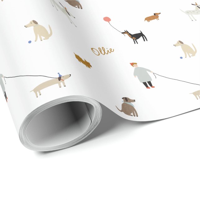 Presente Papel personalizado de moldagem de aniversário com (Ponta do rolo)