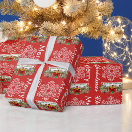 Presente Papel personalizado de moldagem de feriado de neve