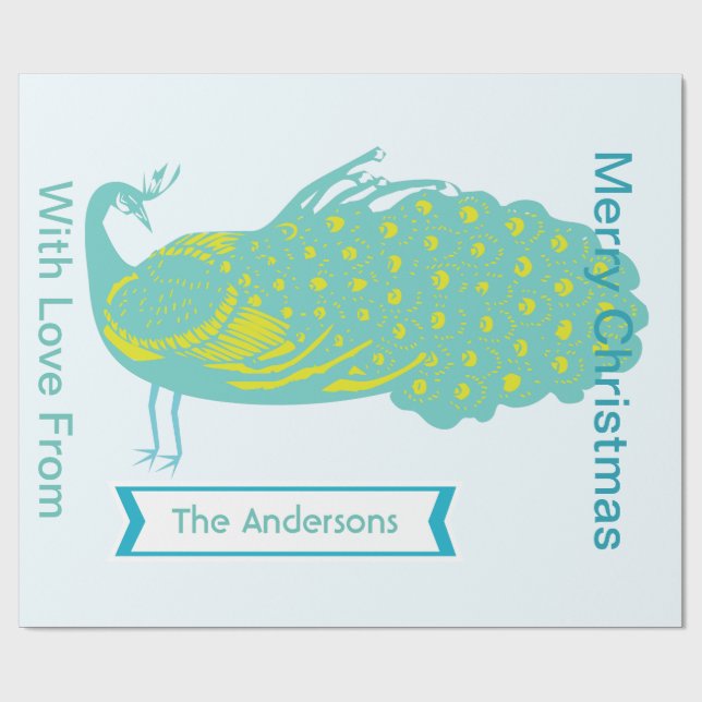 Presente Papel personalizado de moldagem de feriado de peac (Aberto)