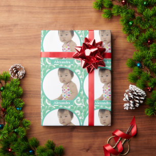 Presente Papel personalizado de moldagem de fotos para bebê