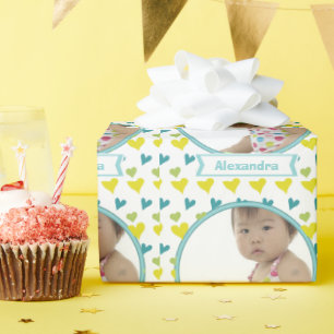 Presente Papel personalizado de moldagem de fotos para bebê