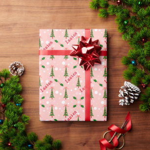 Presente Papel personalizado de moldagem de Natal