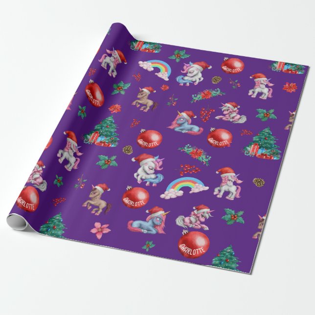 Presente Papel Personalizado de Moldagem de Natal para Meni (Desenrolado)