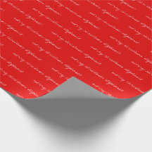 Papel personalizado de moldagem de Natal Vermelho
