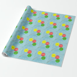 Presente Papel personalizado de ondulação de aniversário de